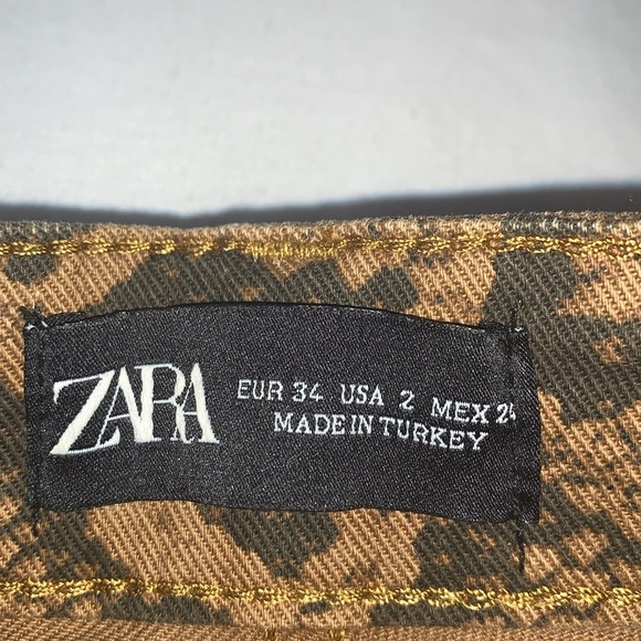 NWT Zara Animal Print Skinny Jeans - Picture 5 of 8